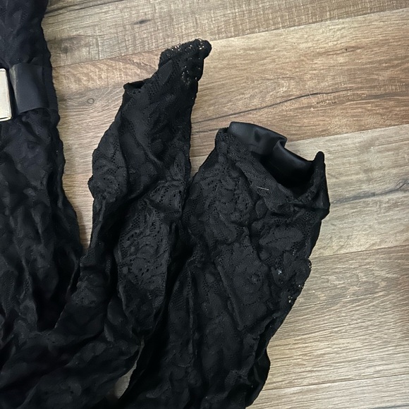 Bebe Black Lace Jumpsuit - Picture 3 of 4